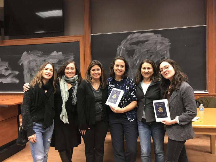 From Deb Mendez Wilson: Journalist and author Laura Wides-Muñoz poses with others following campus visit hosted by the Latin American Studies Center.