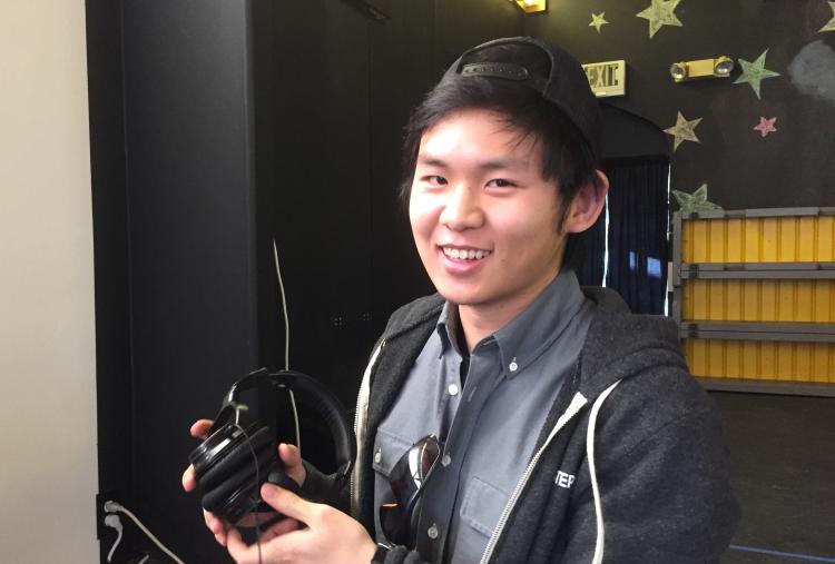 Jackson Xia works as a videographer for CU Presents and Strategic Relations