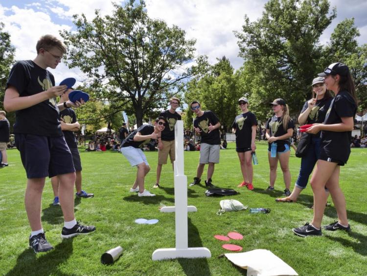 CU Boulder Journey Leaders at Taste of CU during Fall Welcome