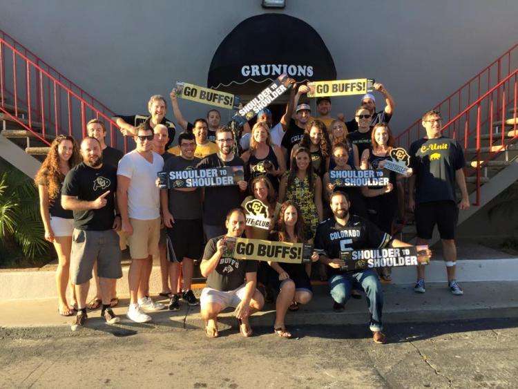 The LA alumni chapter gathers for a group picture
