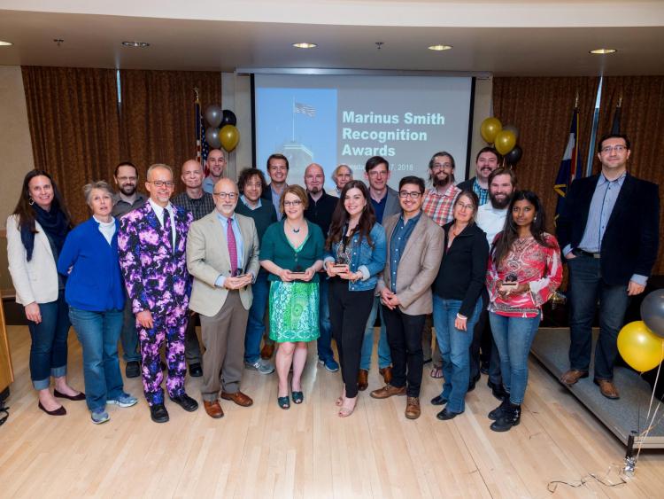 Group photo of this year's Marinus Smith award recipients
