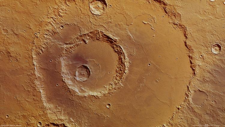 The Hadley Crater on Mars