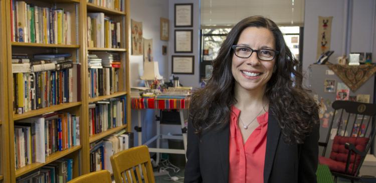 Michele Moses in her office at School of Education