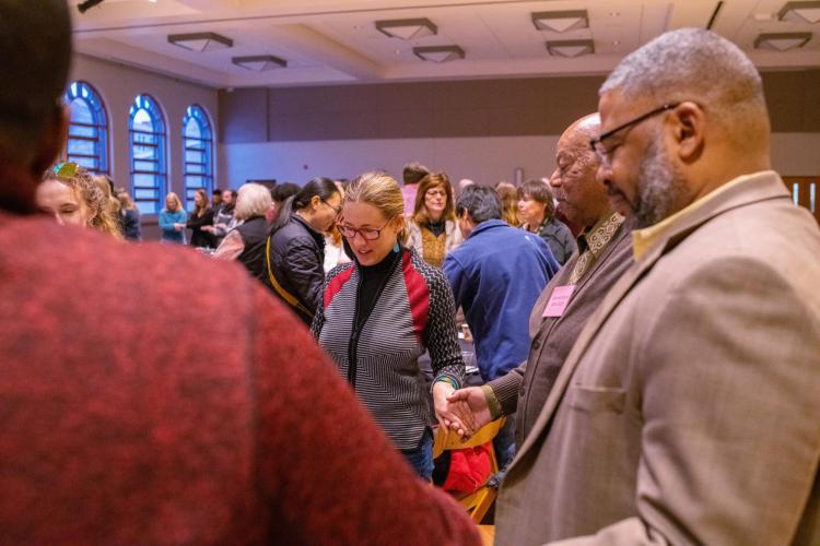 A scene from the 2020 Martin Luther King Day celebration at the University Memorial Center on Jan. 20, 2020. (Photo by Patrick Wine/University of Colorado)