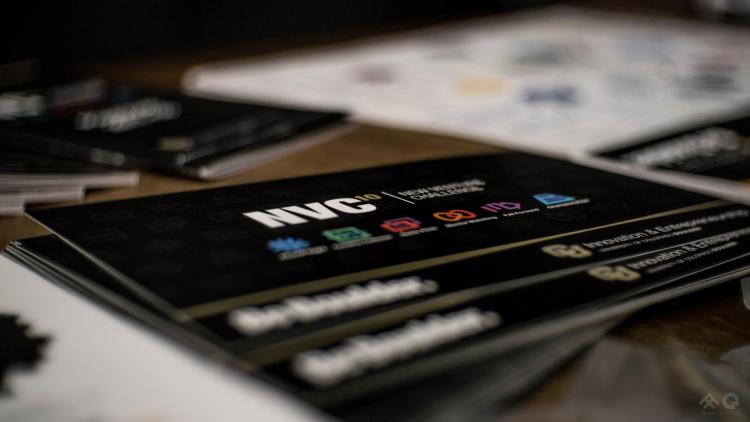 Close-up of NVC cards at Mentor Night