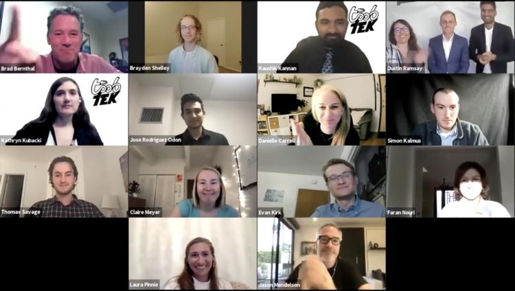 NVC14 finalists celebrate together on Zoom
