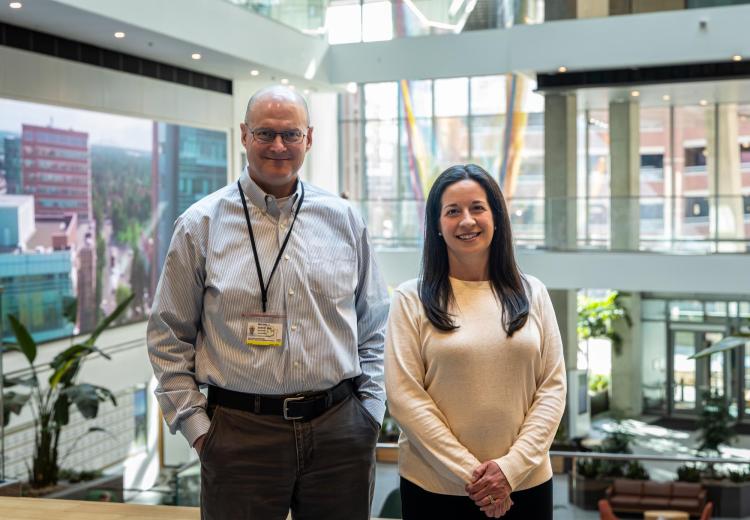 Drs. Payne and Zuscik at the Anschutz Medical Campus