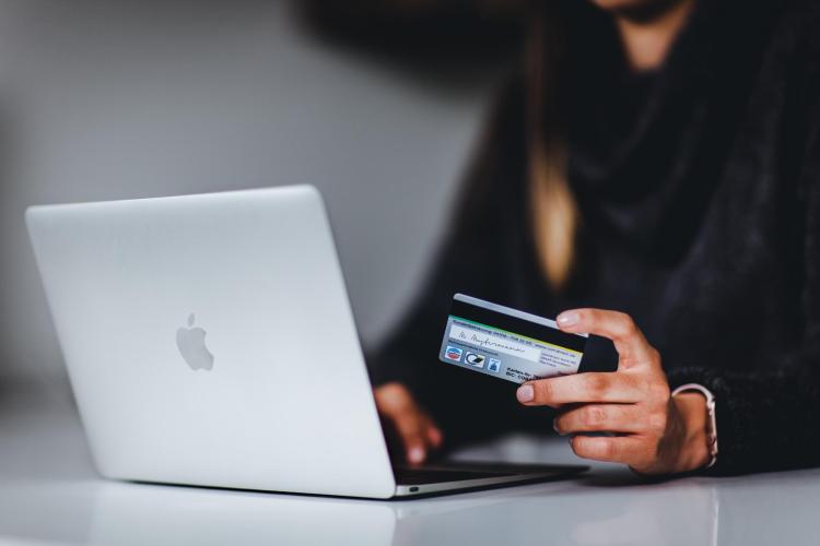 person shopping online