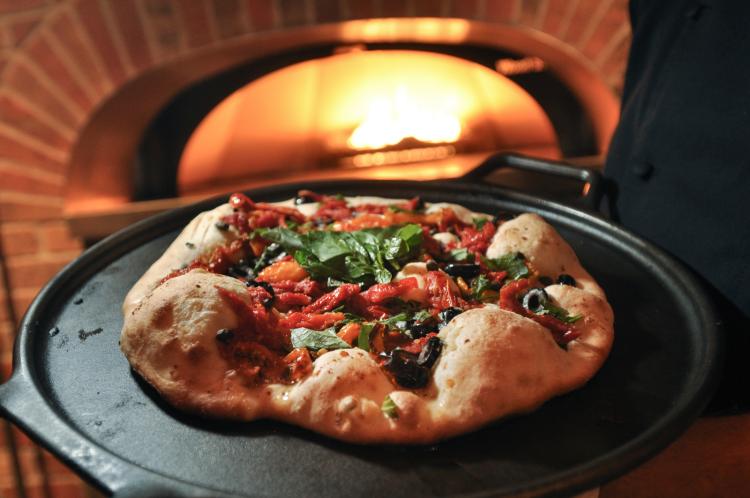 Pizza made with locally sourced ingredients at the C4C