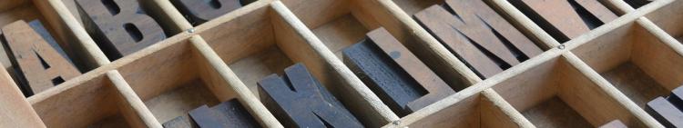 Print production tools, letters