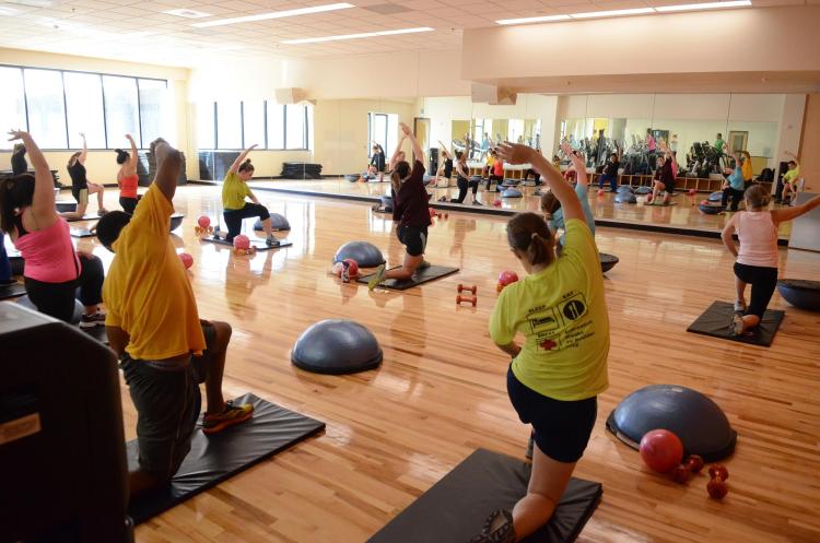 Fitness class at the Recreation Center