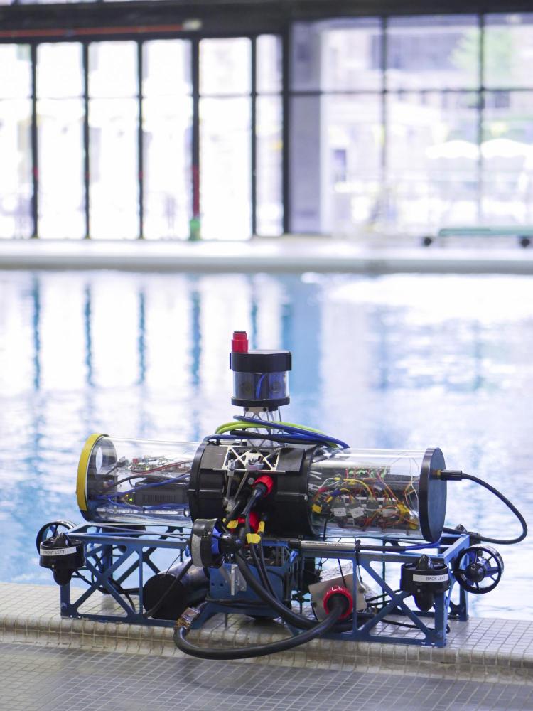 RoboSub, an autonomous underwater vehicle.