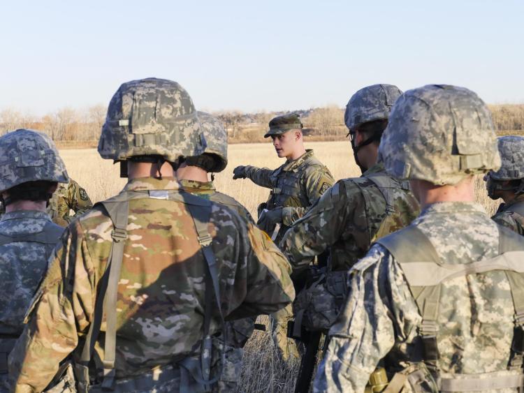 CU Boulder students in the Golden Buffalo Battalion Army Reserve Officers’ Training Corp