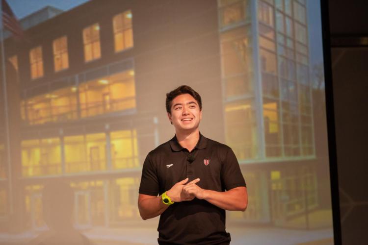 Schuyler Bailar, photo by Ben Carmichael/Concord Academy