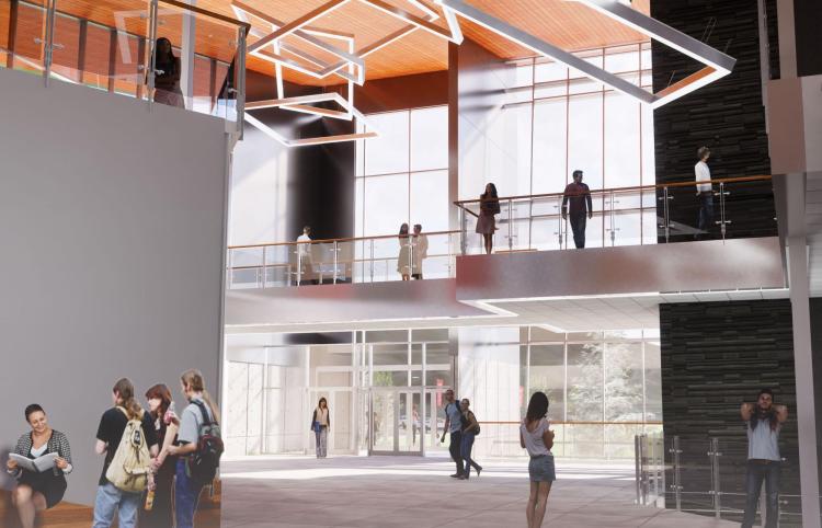 Interior building rendering