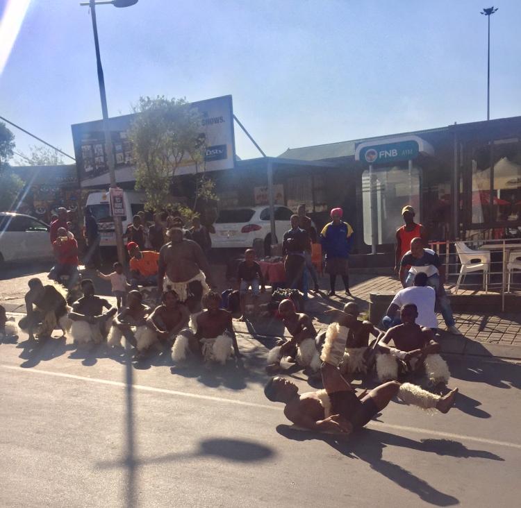 Street performers in South Africa