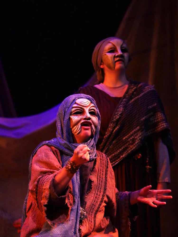 CU Theatre students perform Euripides' Hecuba, an ancient Greek play about loss and revenge. Photo by Patrick Campbell.