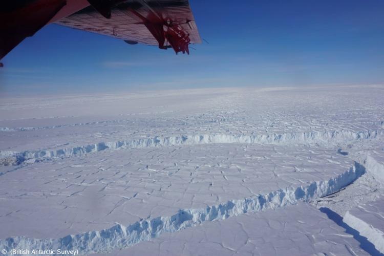 Thwaites Glacier in West Antarctica (Photo provided by British Antarctic Survey)