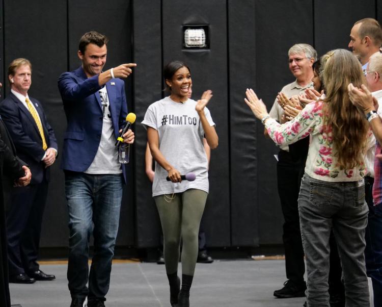 Charlie Kirk and Candace Owens, Turning Point USA; photo by Glenn Asakawa