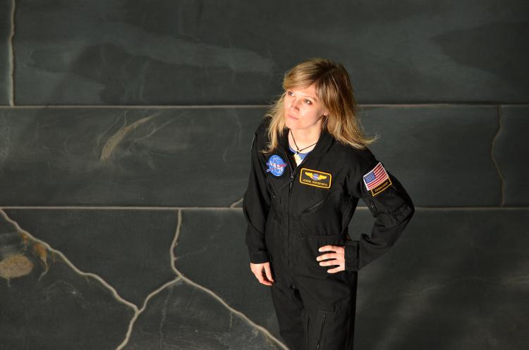 Ulyana Horodyskyj in her NASA uniform