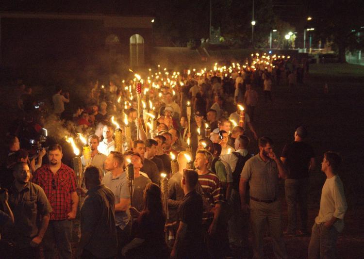 a rally in Charlottesville, virginia