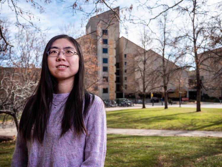 Zhen Qu on campus