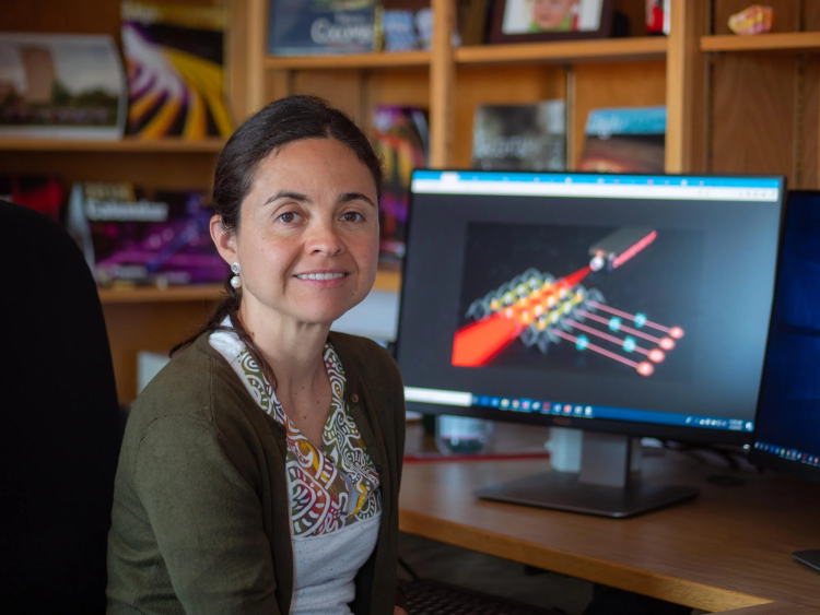 Ana Maria Rey in her office