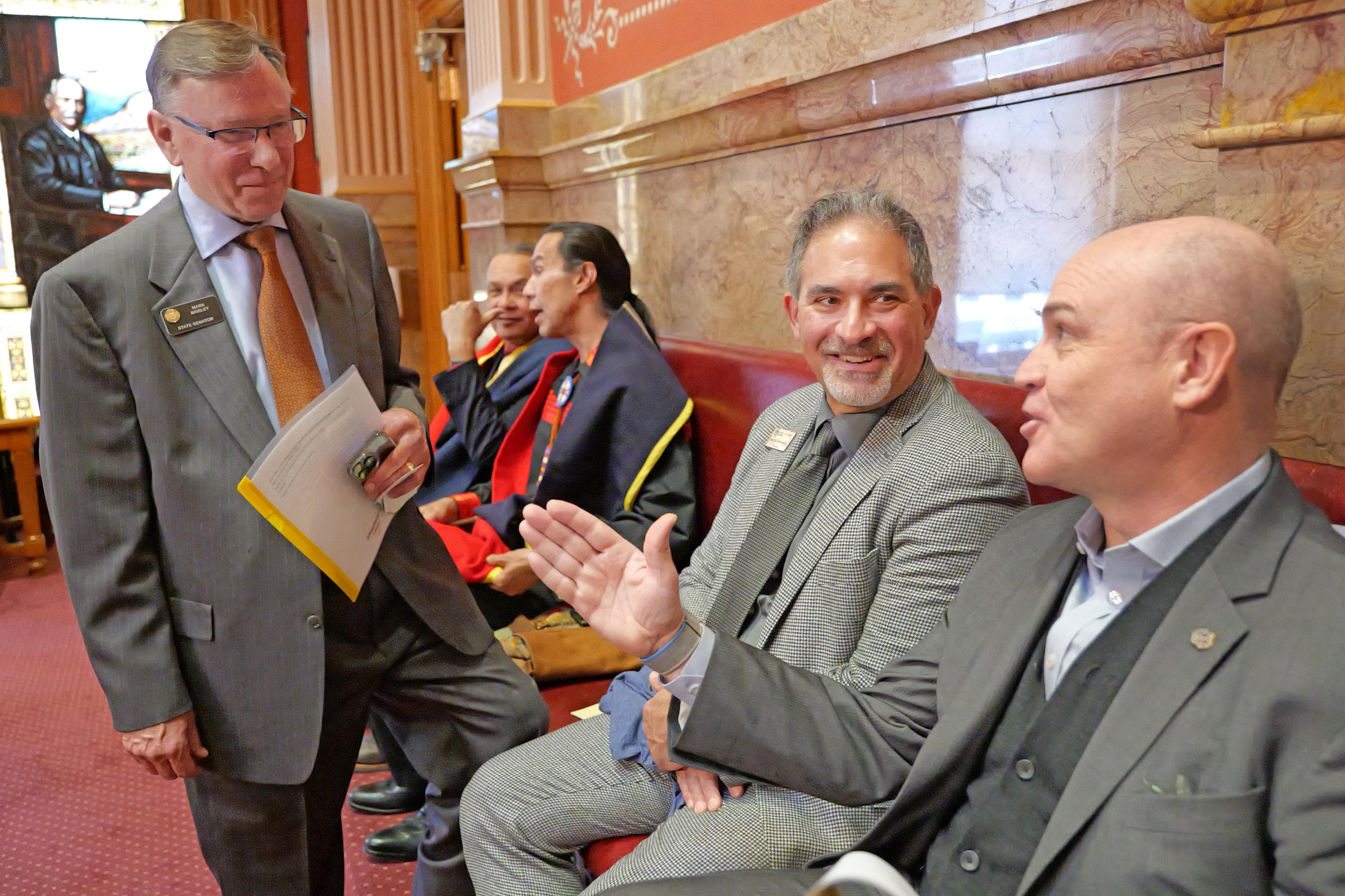 CU Boulder leaders at World Quantum Day proclamation signing