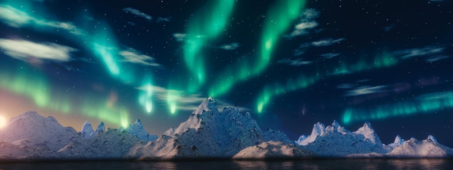 Northern lights in the Arctic