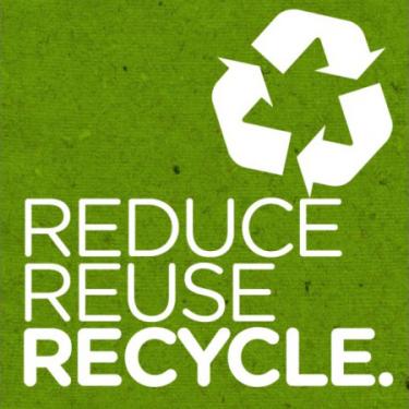 Reduce, reuse, recycle graphic