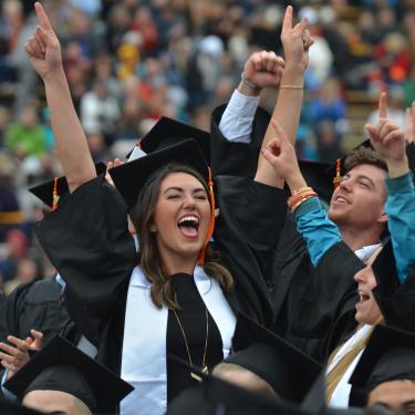 Graduating students celebrate