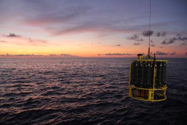 Cannister bundle for surveying the ocean