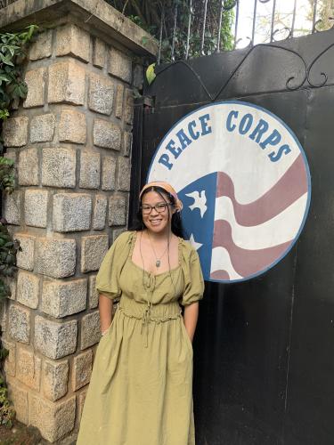 Julia Leone at the Peace Corps office in Madagascar