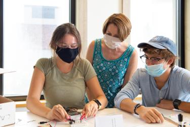 Engineering students in the classroom