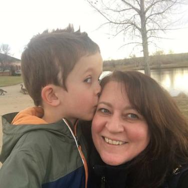 Alita Smith and son