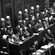 Nuremberg trials photo from National Archives 1945-46