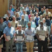 Mentor-mentee teams participating in the Infrastructure and Sustainability Mentorship Program were recognized at a May 21 ceremony marking completion of the program.