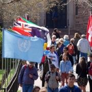 Conference on World Affairs flags