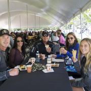 Families eating during 2017 Family Weekend