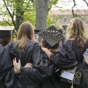 2018 graduates on Norlin Quad