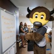 Scenes from move-in on Tuesday, Aug. 20, 2019, at Baker Hall. (Photo by Glenn Asakawa/University of Colorado)