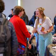 Students at the spring Be Involved Fair