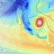 A simulation of past weather in the CRV3 system