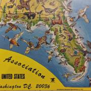 1972 Pictorial Wildlife and Game Map of the United States
