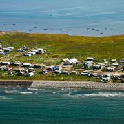 Houses on Alaska coast