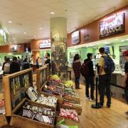 Students line up outside Alferd Packer Grill