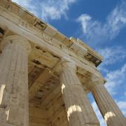 Ancient Greek structure at the Acropolis in Athens