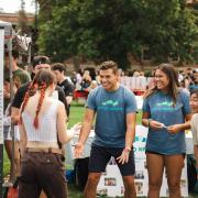 Students at the Be Involved Fair