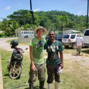 Ben Chilton poses for a photo during a community service trip to Belize