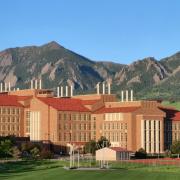 The Jennie Smoley Caruthers Biotechnology Building at the University of Colorado Boulder. 